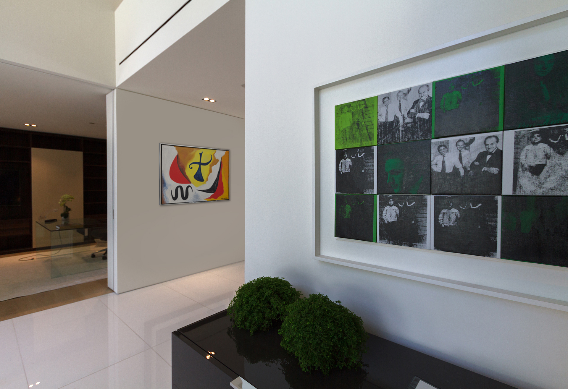 Art collection in private residence