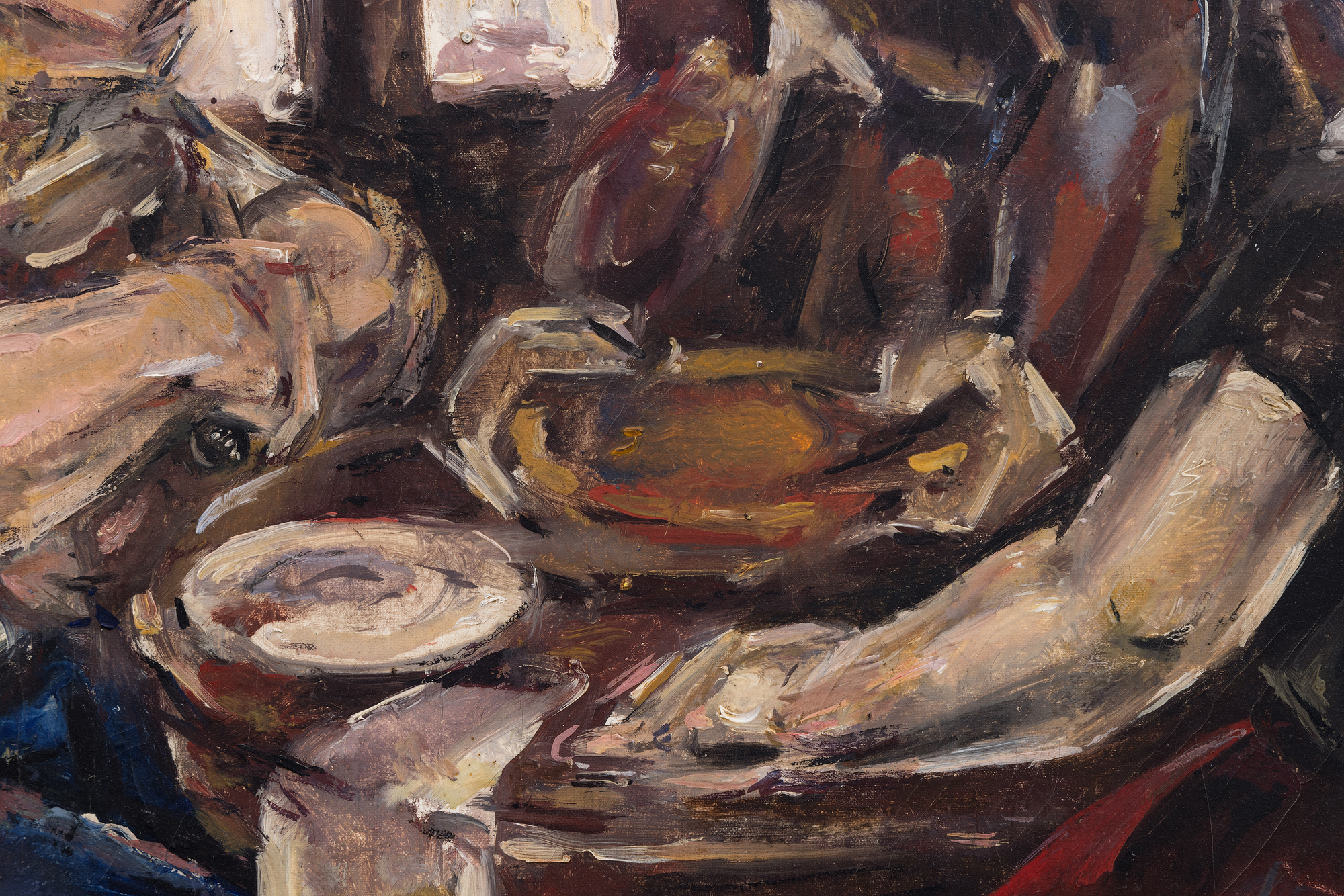 <div><font face=Aptos size=3 color=black>Born in 1881, the same year as fellow Spaniard Pablo Picasso, María Blanchard carved her distinct path within modernist art, blending Cubist influences with emotional depth. <em>"La Comida" </em>demonstrates Blanchard's evolution towards a more figurative style while retaining explicit Cubist references. This shift aligns her work with the “<em>Retour à l'ordre”</em> movement, a tendency many fellow artists embraced at the time. Thematically, “<em>La  Comida</em>” recalls van Gogh's early works, particularly "<em>The Potato Eaters</em>" (1885), in both palette and subject matter. Like van Gogh, Blanchard draws attention to the simplicity of rural life, using muted tones of browns, reds, and ochres to convey the grounded, almost austere nature of the figures around the table.</font></div>
<br>
<br><div> </div>
<br>
<br><div><font face=Aptos size=3 color=black>Blanchard’s work after 1921 progressively bridged the gap between the rigid forms of early Cubism and a more emotive, personal representation of her subjects. Geometric rigors are present, but the scene's naturalistic light and volumetric composition echo Cézanne's influence. The sharp brushstrokes and angular figures evoke a sense of protection, reflecting Blanchard's intention to shield the inner spirit of her characters from the gaze of others. Yet, her sensitive portrayal invites viewers to connect emotionally with her work, engendering a sense of intimacy and quiet communion. Despite the somber palette, there is a subtle warmth, with the figures' inner spirit shielded from judgment, much like those in van Gogh's painting. Yet in synthesizing elements of Cubism, Blanchard added emotional complexity to the rural themes van Gogh explored, making her contribution distinct yet reflective of earlier artistic traditions.</font></div>