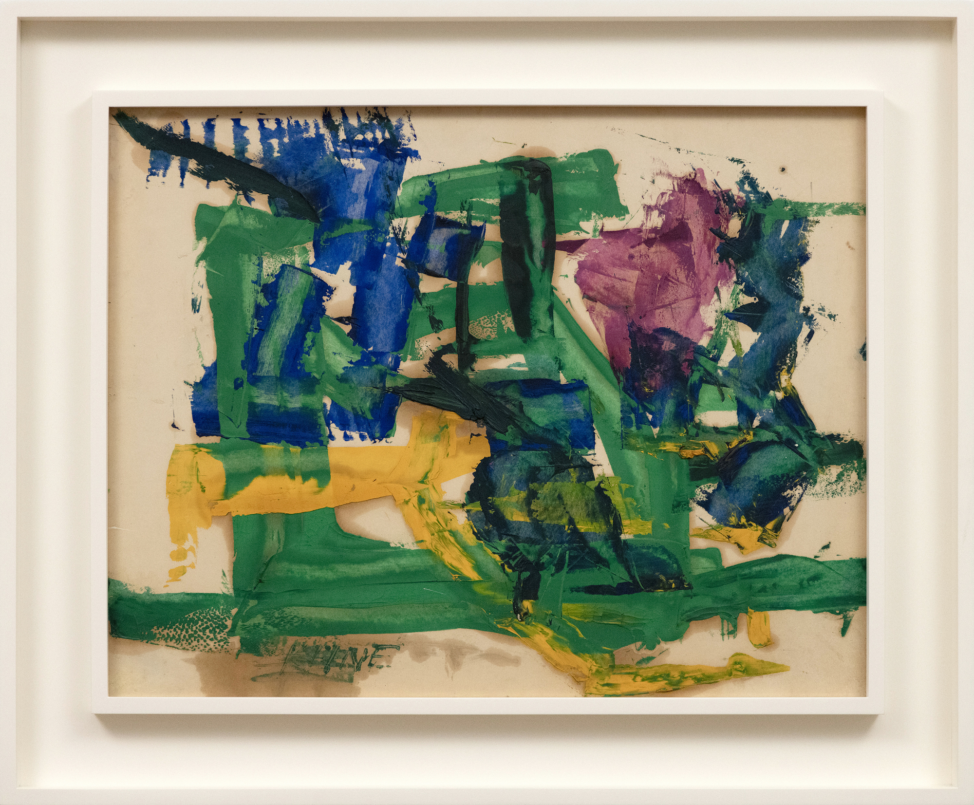 FRANZ KLINE - Untitled, No. 7246 - oil on paper laid on board - 18 1/8 x 23 1/4 in.