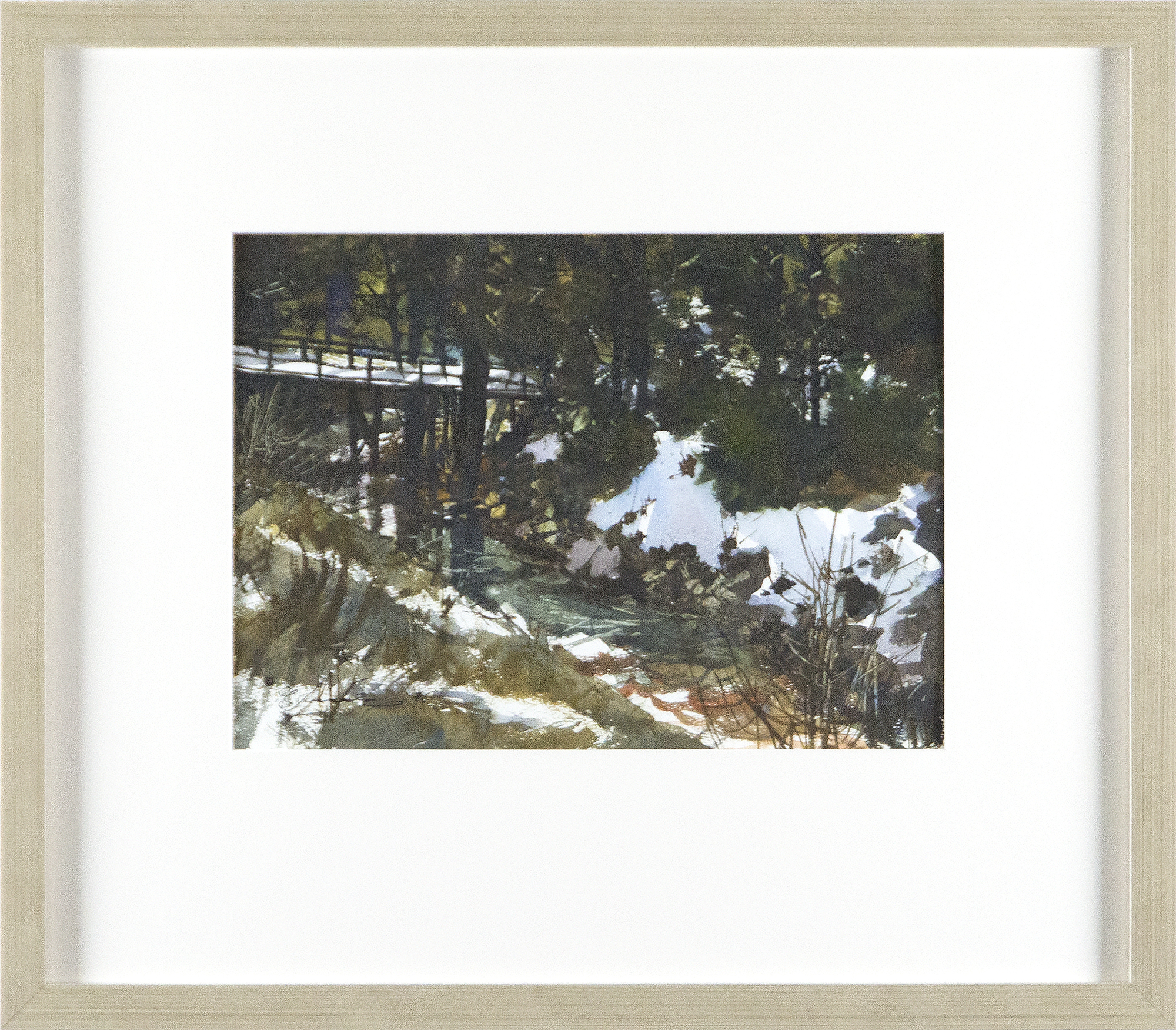 GREGORY SUMIDA - Brook's Bend - watercolor - 10 1/2 x 14 1/2 in