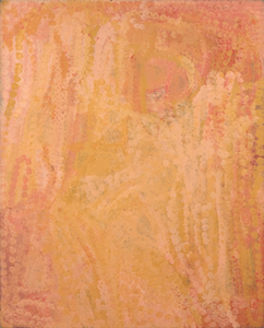 EMILY KAME KNGWARREYE - Anooralya Yam Story - 亚麻布上的合成聚合物颜料 - 60 1/4 x 48 英寸。
