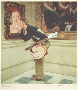 NORMAN ROCKWELL-The Art Critic